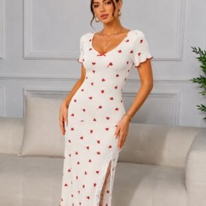 1 Robe de Maison Longue en Coton | Élégance & Confort